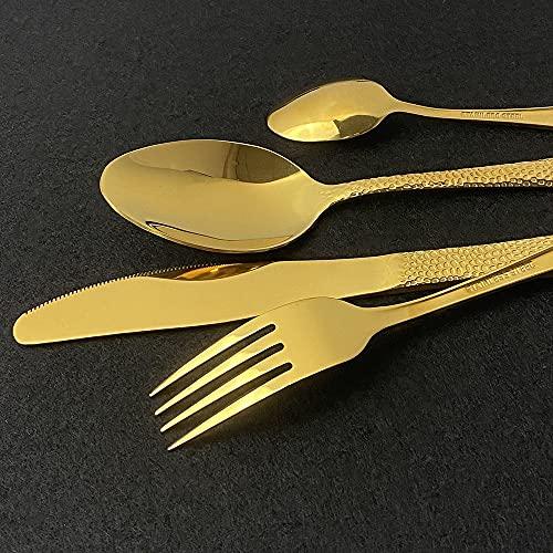 Silverware Set, 24Pcs Cutlery Set Dinner Set Classic Restaurant  並行輸入品｜lucky39｜06