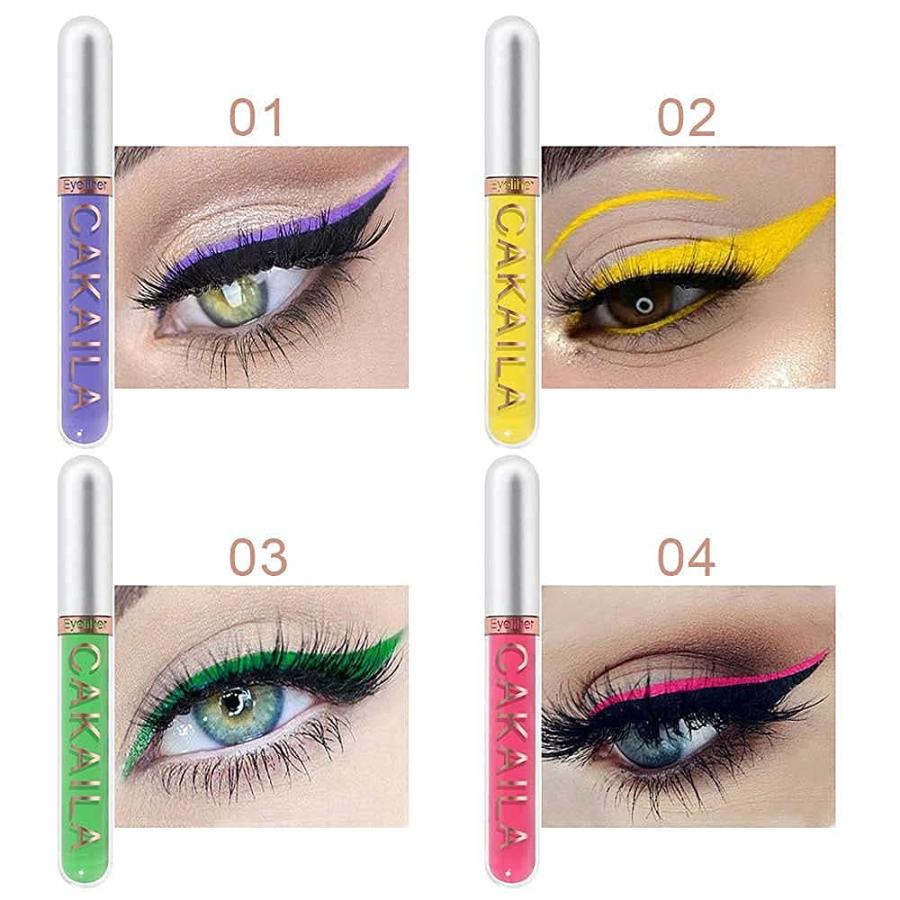 8 Pcs Colored Liquid Eyeliner Colorful Set Delineadores De Color 並行輸入品｜lucky39｜10