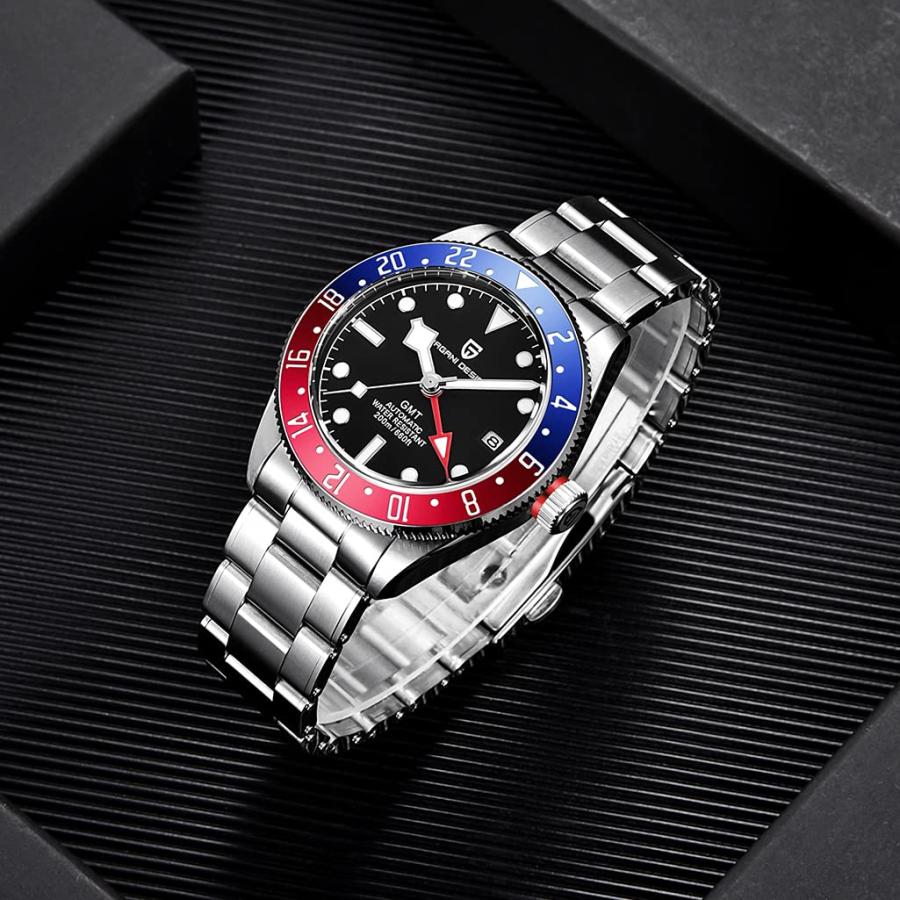 HaiQin Pagani Design Men's GMT Diving Automatic Watches Stainles 並行輸入品｜lucky39｜07