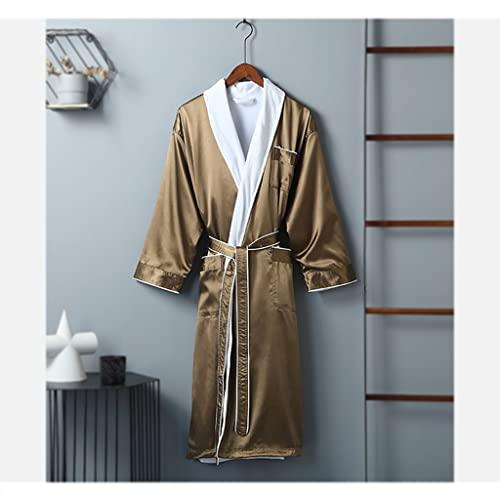 Luxury Silk Hotel Robe Spa Bathrobe for Women Mens Plus Size Lig 並行輸入品｜lucky39｜02