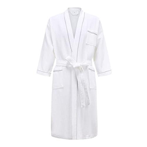 Hotel Cotton Men Kimono Bathrobe Plus Size Towel Bath Robe Waffl 並行輸入品｜lucky39｜05