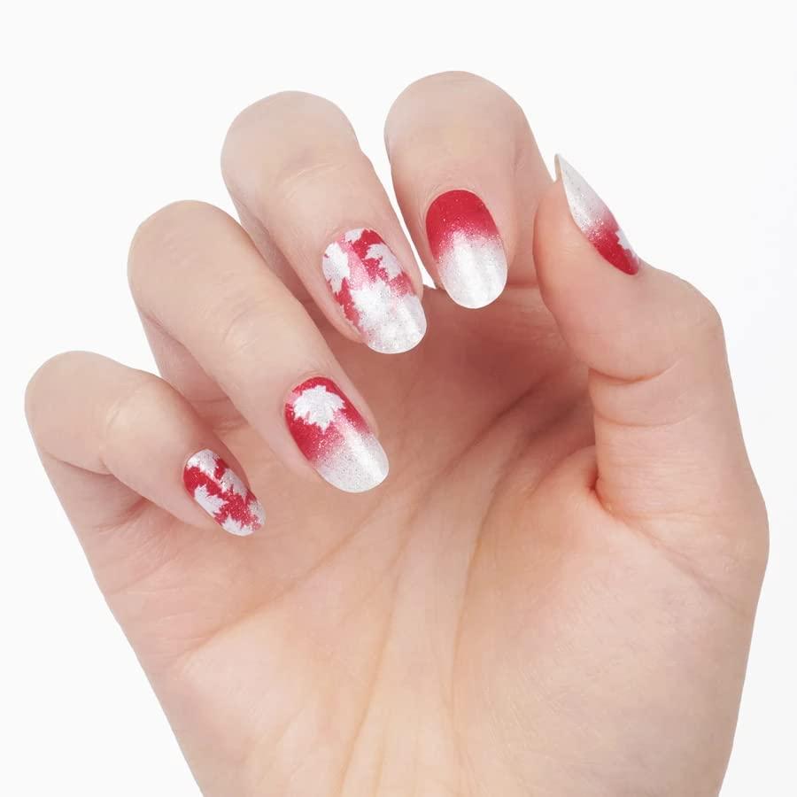 Majestic Maple   Color Street Nail Strips (Canada Day 2022), Whi 並行輸入品｜lucky39｜05