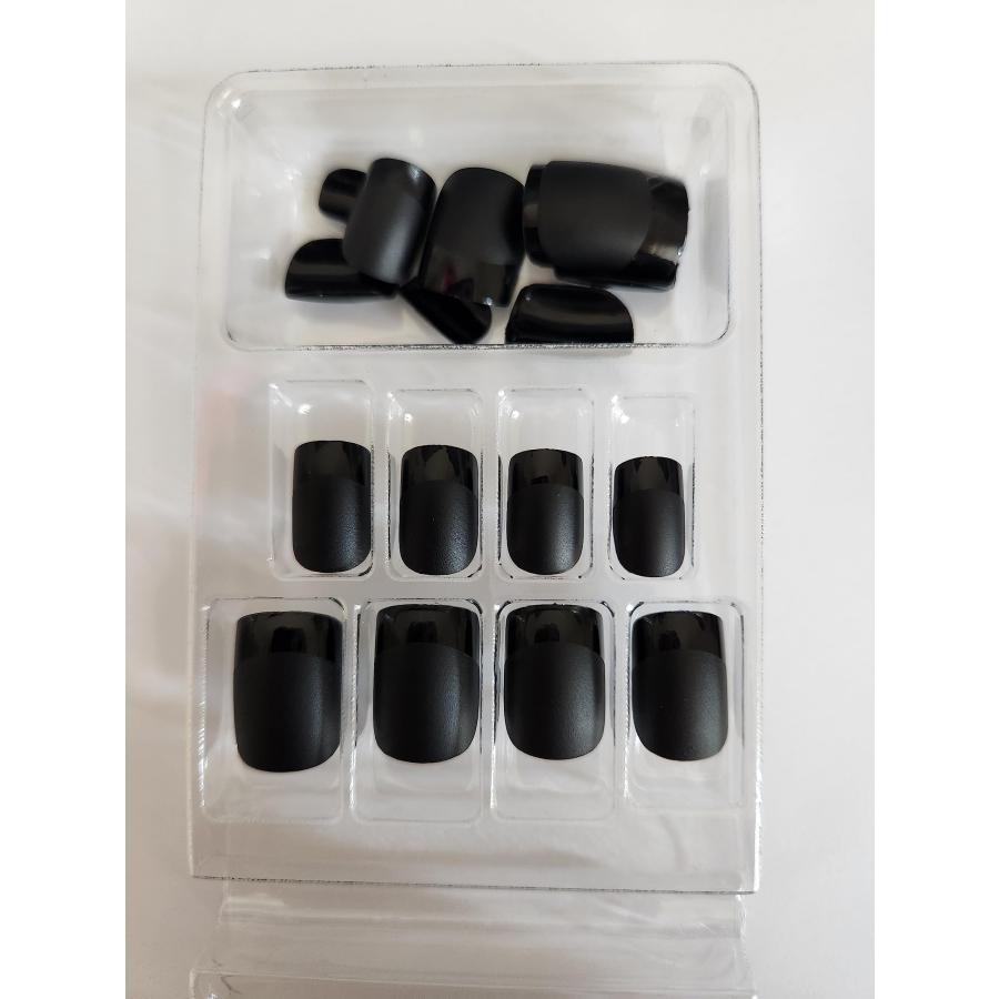 Press On Nails, Press On Acrylic French Nail Manicure Set, Mediu 並行輸入品｜lucky39｜04