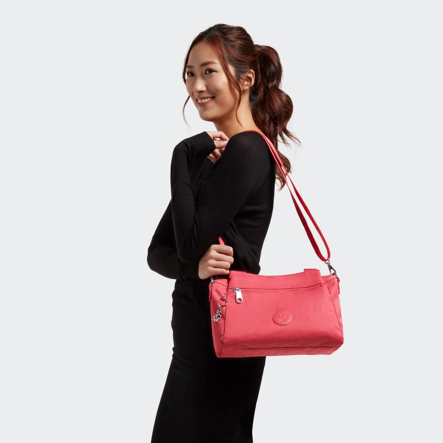 Kipling エリシア ショルダーバッグ, 天然コーラル。, 11.5