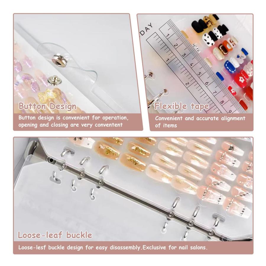 Press On Nail Packaging,Press On Nail Organizer,Removable Loose  並行輸入品｜lucky39｜07