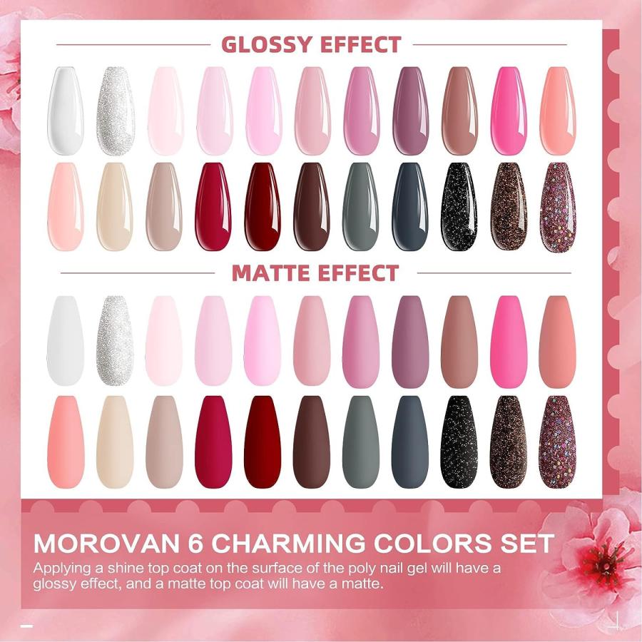 Morovan Dip Powder Nail Kit: 31 Pcs Nail Dip Powder Kit Quick Dr 並行輸入品｜lucky39｜07