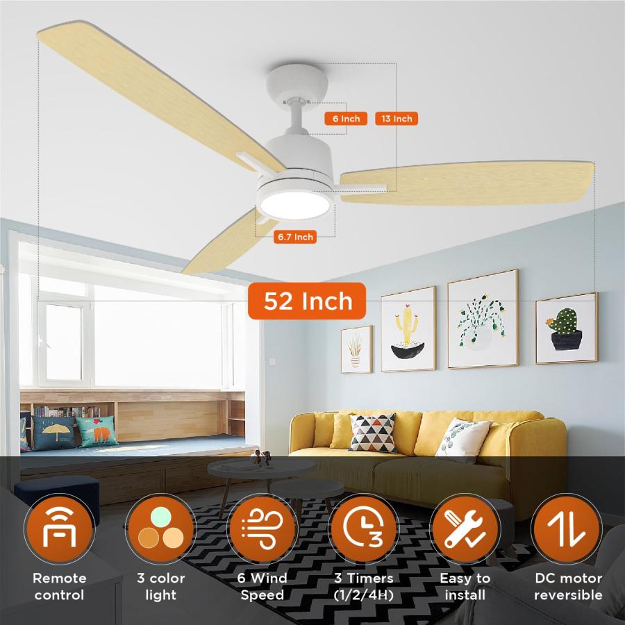 シーリングライト・天井照明 TALOYA Ceiling Fan with Light Amazon.co.jp : 【節電-5年保証】TALOYA シーリングファンライト