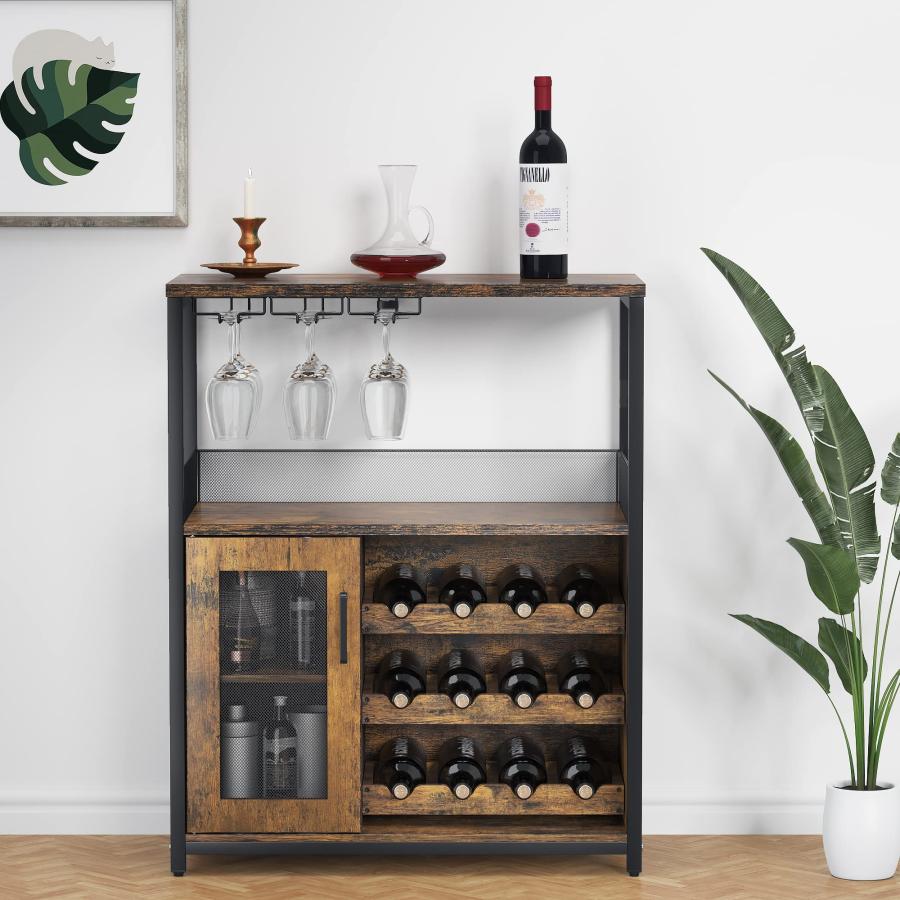 Alkmaar ワインキャビネット 素朴なブラウン hjdhg Wine Cabinet 