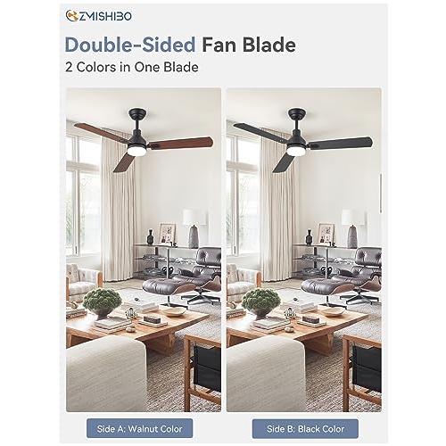 ZMISHIBO 2 Pack 52 Inch Ceiling Fan With Light Remote Control, 3 並行輸入品｜lucky39｜08