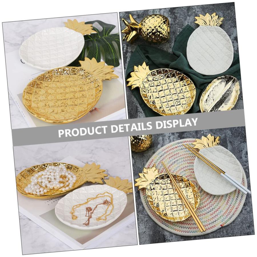 Zerodeko 5pcs pineapple plate barbecue plate vanity cupcake plat 並行輸入品｜lucky39｜04