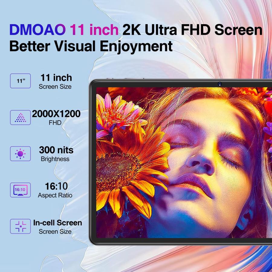 DMOAO 11 inch Android 13 Tablet 16GB+256GB Tablets with 1TB Expa 並行輸入品｜lucky39｜06