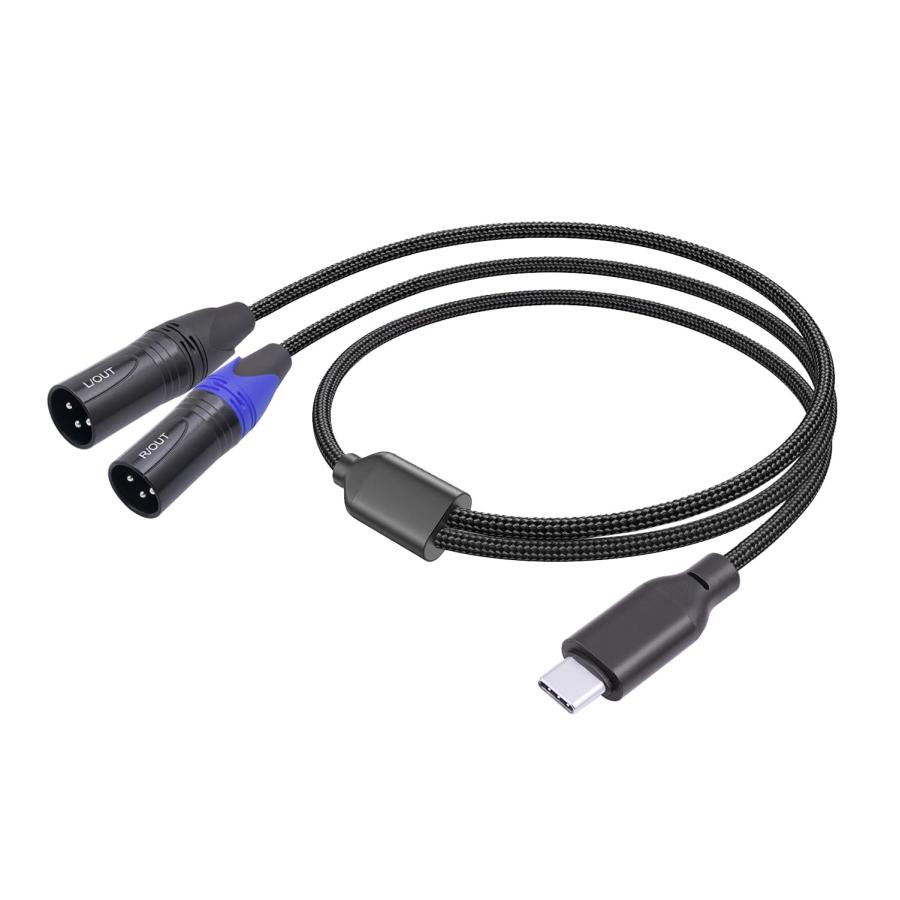 SZLliyxs USB C デュアルXLRオスオーディオケーブル 12フィート SZLliyxs USB C デュアルXLRオスオーディオケーブル 12フィート