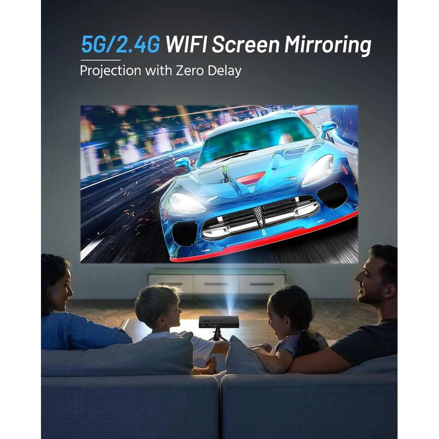 Mini Projector, ELEPHAS DLP Portable Projector with WiFi and Blu 並行輸入品｜lucky39｜10