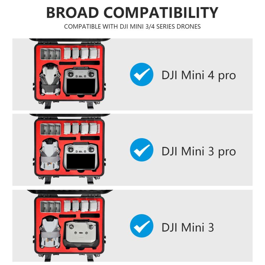 FPVtosky Mini 4 Pro ハードケース DJI Mini 4 Pro/Mini 3 Pro用 防水ケース DJI R 並行輸入品｜lucky39｜10