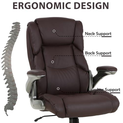 Office Chair, Comfortable Office Chair with Flip Up Arm, High Ba 並行輸入品｜lucky39｜08