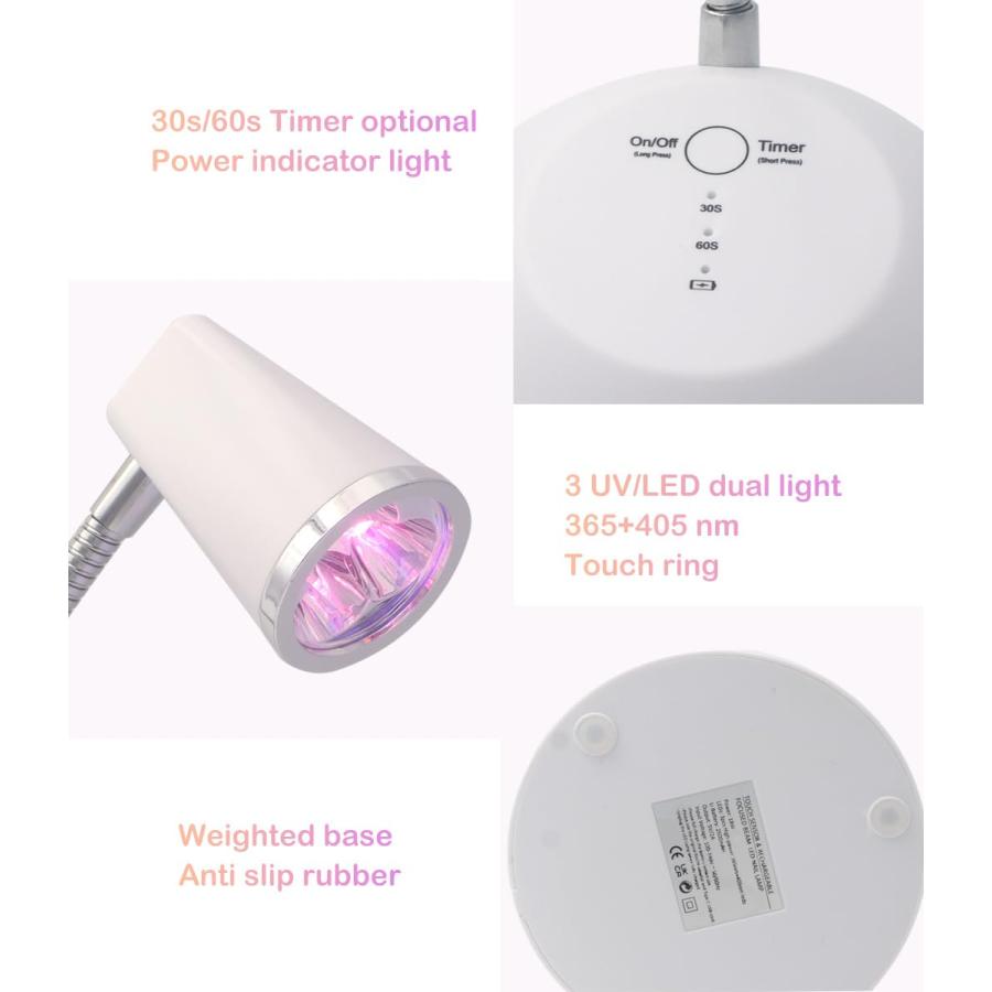 ITOWNKN タッチUVLEDランプ ジェルXランプ (ホワイト) ITOWNKN Touch Switch Nail Lamp 並行輸入品｜lucky39｜10