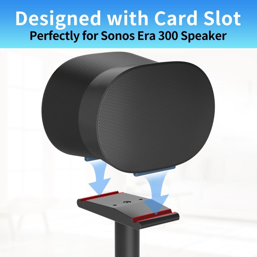 Sonos Era 300用高耐久スピーカースタンド ケーブル管理フロア Sonos Era 300用高耐久スピーカースタンド ケーブル管理フロア