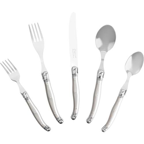 French Home Laguiole 20 Piece Stainless Steel Flatware Set, Serv 並行輸入品｜lucky39｜05