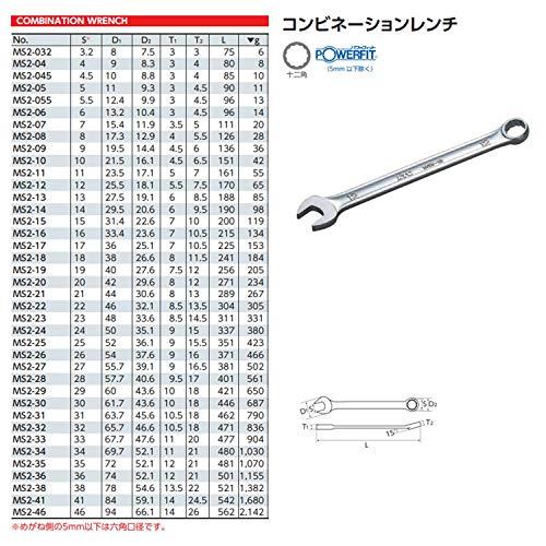 京都機械工具(KTC)　コンビネーションレンチ　MS2-46