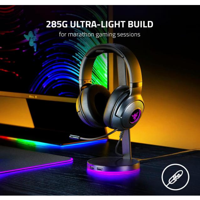Razer Kraken V3 X USB ゲーミングヘッドセット 7.1chサラウンド 軽量