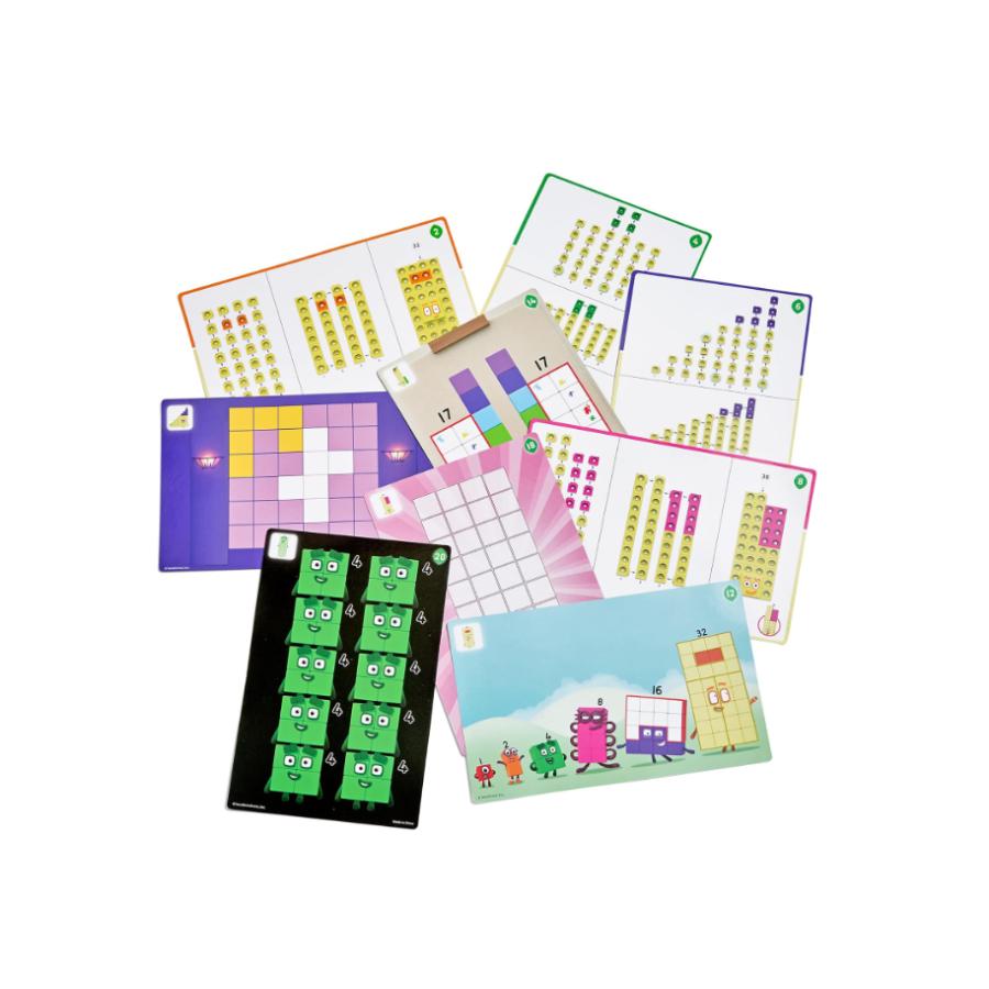 hand2mind Numberblocks MathLink Cubes 31-40 アクティビティセット 3
