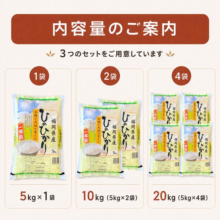 20kg 令和7年産　新米　福岡県産 ヒノヒカリ 単一原料米 ヒノヒカリ ひのひかり 福岡県産ヒノヒカリ 20kg 令和7年産 単一原料米