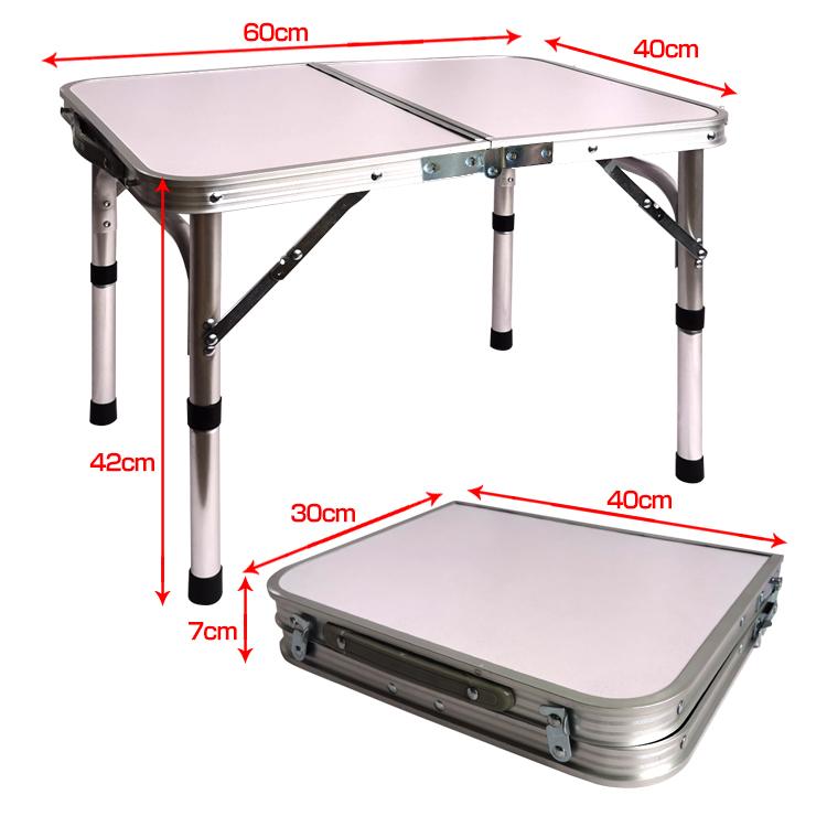 ローテーブル 折りたたみ式 ミニ 60cmx40cm 軽量 2段階 高さ調整 コンパクト 2つ折り キャンプ Ad257 Ad257 Lucky9 通販 Yahoo ショッピング