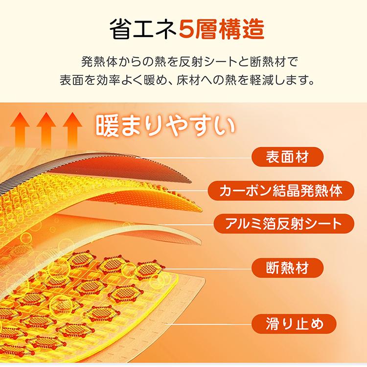 ホットカーペット  5 段階温度調節 ダニ退治 防水 木目調 足元暖房 楽天市場】5/31(日)迄☆最大90％全品クーポン【送料無料】 電気