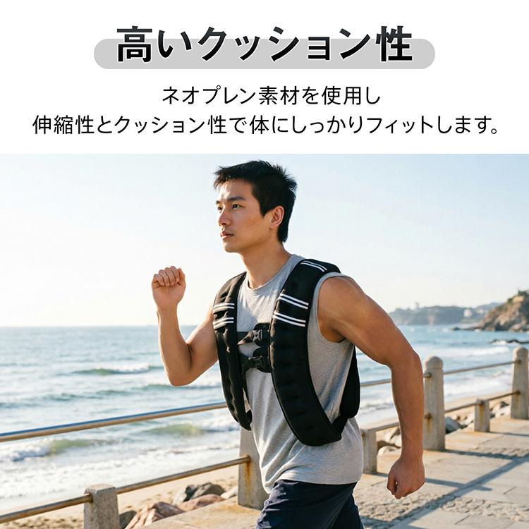 パワージャケット ウェイトベスト 10kg 重り 筋トレ トレーニング