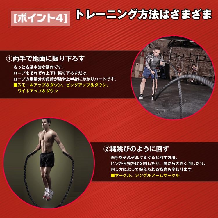 バトルロープ トレーニング ジム エクササイズ 有酸素運動 全身 筋肉 
