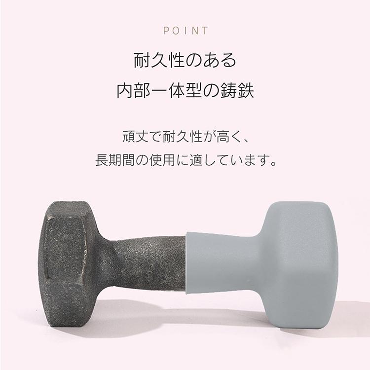 ダンベル 5kg 5キロ 2個 可愛い カラーダンベル トレーニング 筋力