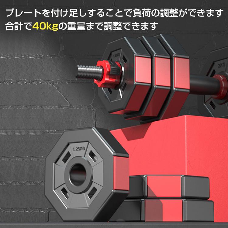 ダンベル 可変式ダンベル 筋トレ 2個セット 40kg ダンベルセット ダンベル 可変式ダンベル 筋トレ 2個セット 40kg ダンベルセット
