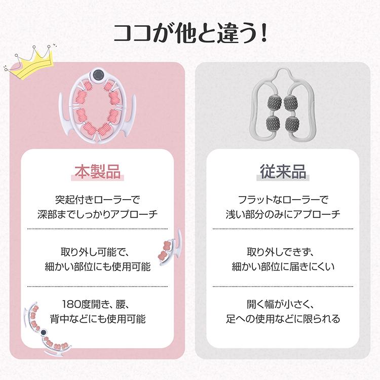 マッサージローラー 2WAY 足 360 取り外し 脚 筋膜ローラー 筋膜