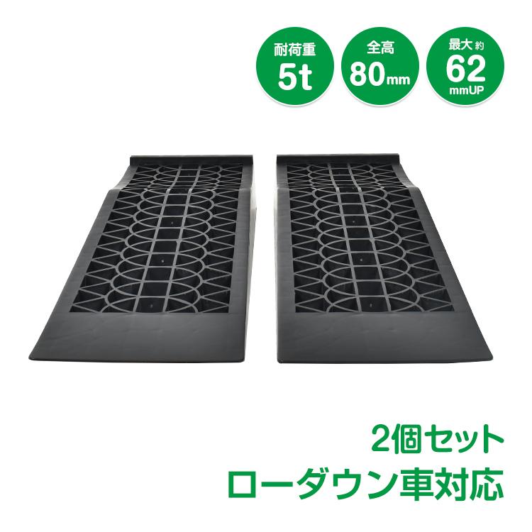 カースロープ 2個 5t ローダウン車 大型車 ジャッキ アシスト ジャッキ
