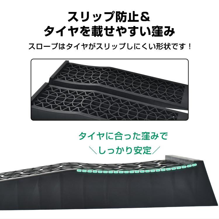 ジャッキ カースロープ 2個セット 5t 車 ローダウン タイヤスロープ