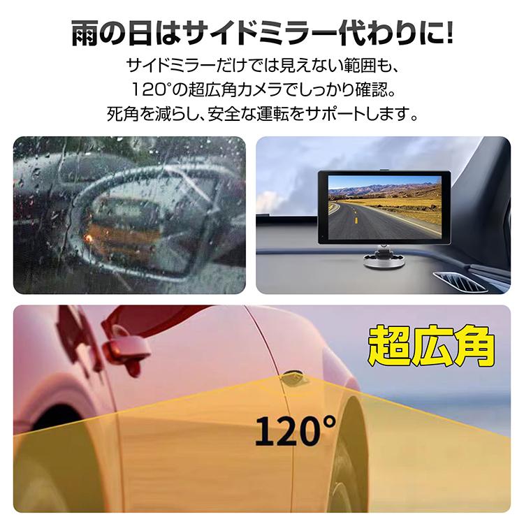 サイドカメラ ドラレコ ドライブレコーダー リアビューカメラ 左右