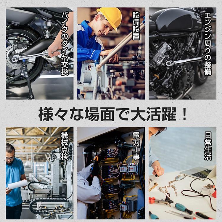 トルクレンチセット トルクレンチ プレセット型 3/8インチ 19-110N・m