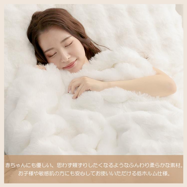 毛布 2枚合わせ ブランケット ふわとろブランケット もこもこ毛布