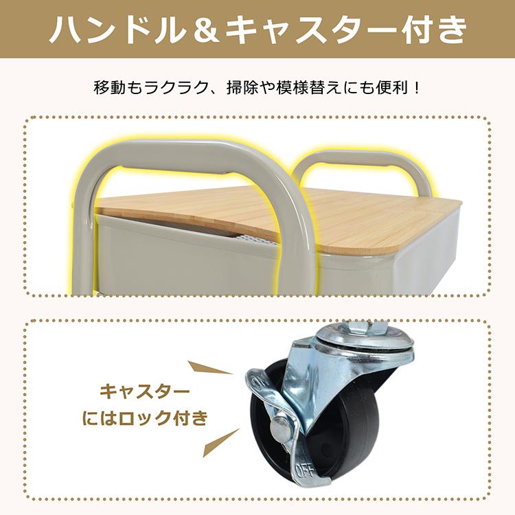 キャスターワゴン キッチンワゴン 収納ワゴン 3段ワゴン キャスター