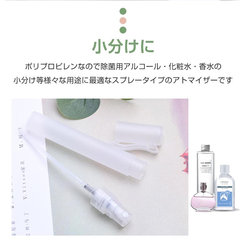 スプレーボトル 10ml アルコール 詰め替え 携帯用 ペン型 4本セット 