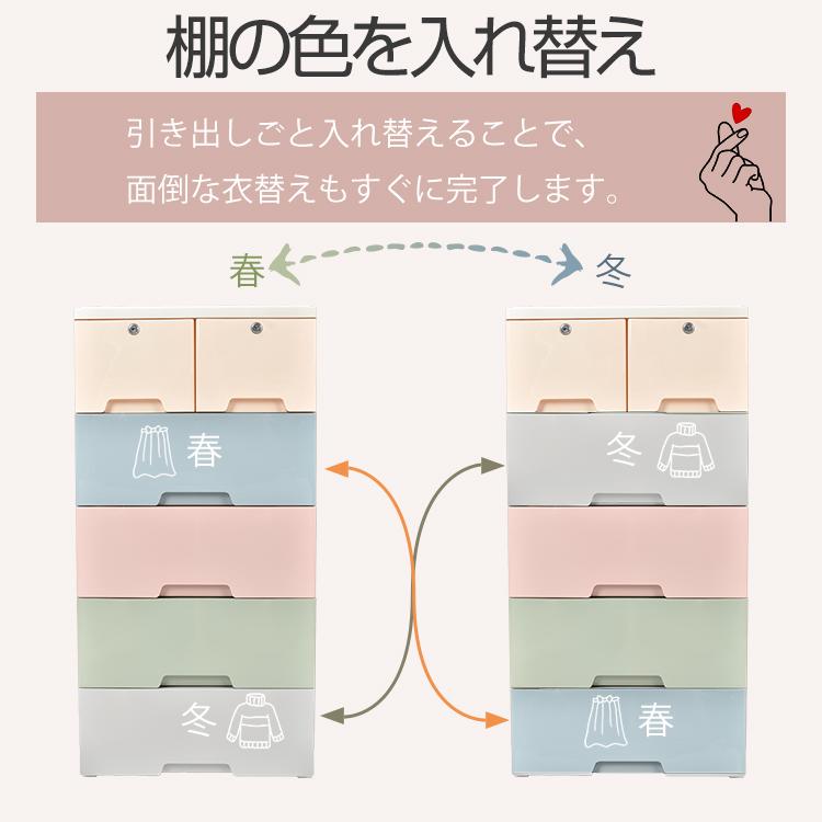 収納ボックス 収納ケース 5段 引き出し 鍵 衣類 洋服 衣替え ランドリーチェスト 組立 子供部屋 生活用品 新生活 シンプル ny423 |  | 07