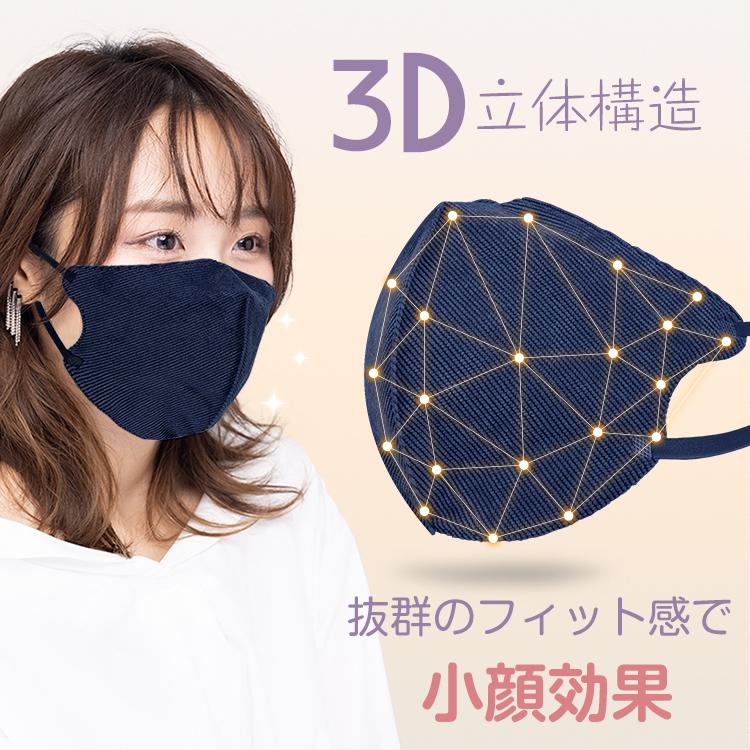 値下げ! 洗えるマスク 3D 立体マスク 血色 大人用 5枚 カラー 防寒 保温  秋 冬 耳が痛くない 肌荒れ 黄砂 風邪 保湿 乾燥防止 おしゃれ エコ ny446｜lucky9｜08