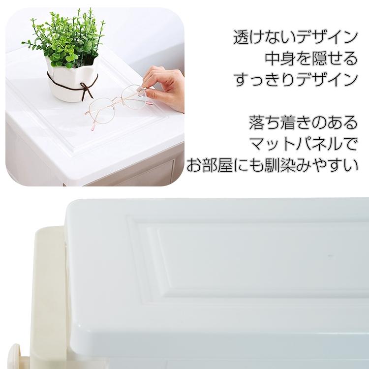 チェスト 衣類 収納ケース スリム 5段 キャスター付 プラスチック