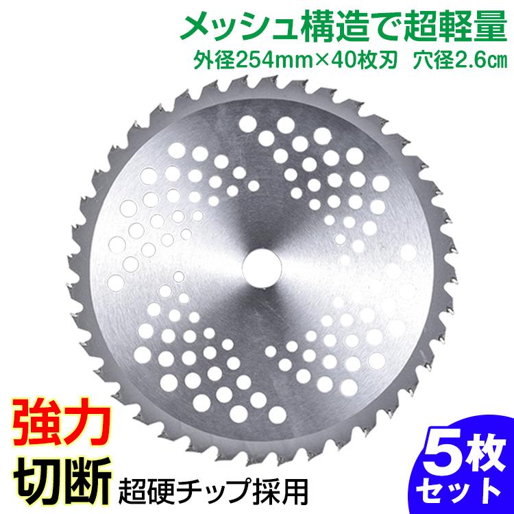 チップソー 5枚 セット 替刃 交換 刃こぼれ 刃毀れ 欠け 摩耗 軽い