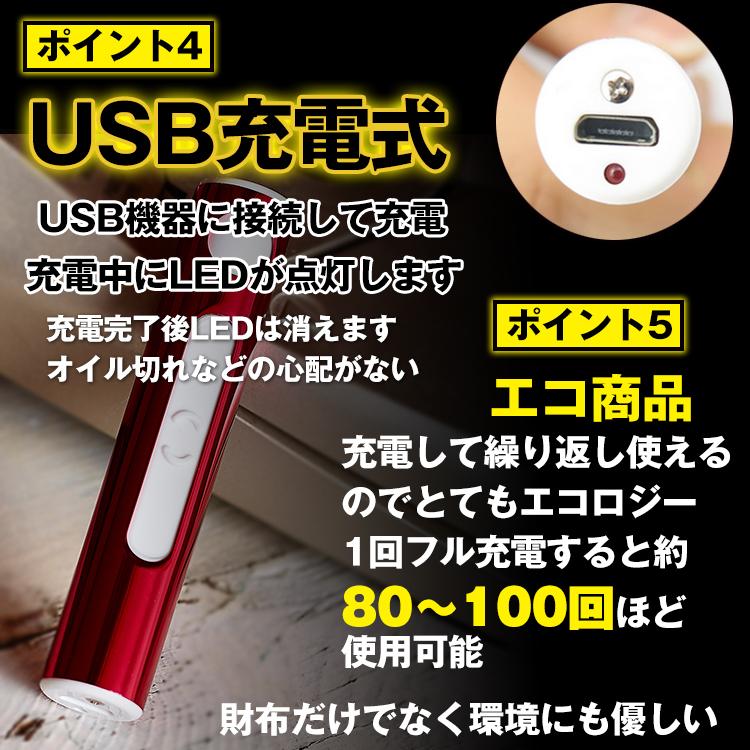 電熱式ライター 煙草 タバコサイズ usb充電式 丸型 スティック 電熱線 ガス オイル不要 フル充電で約80〜100回使用可能 喫煙具 エコ 安全 アウトドア rt006 |  | 04