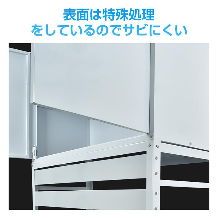 エアコン 室外機 カバー diy おしゃれ 雪 収納庫付き 日よけ ラック