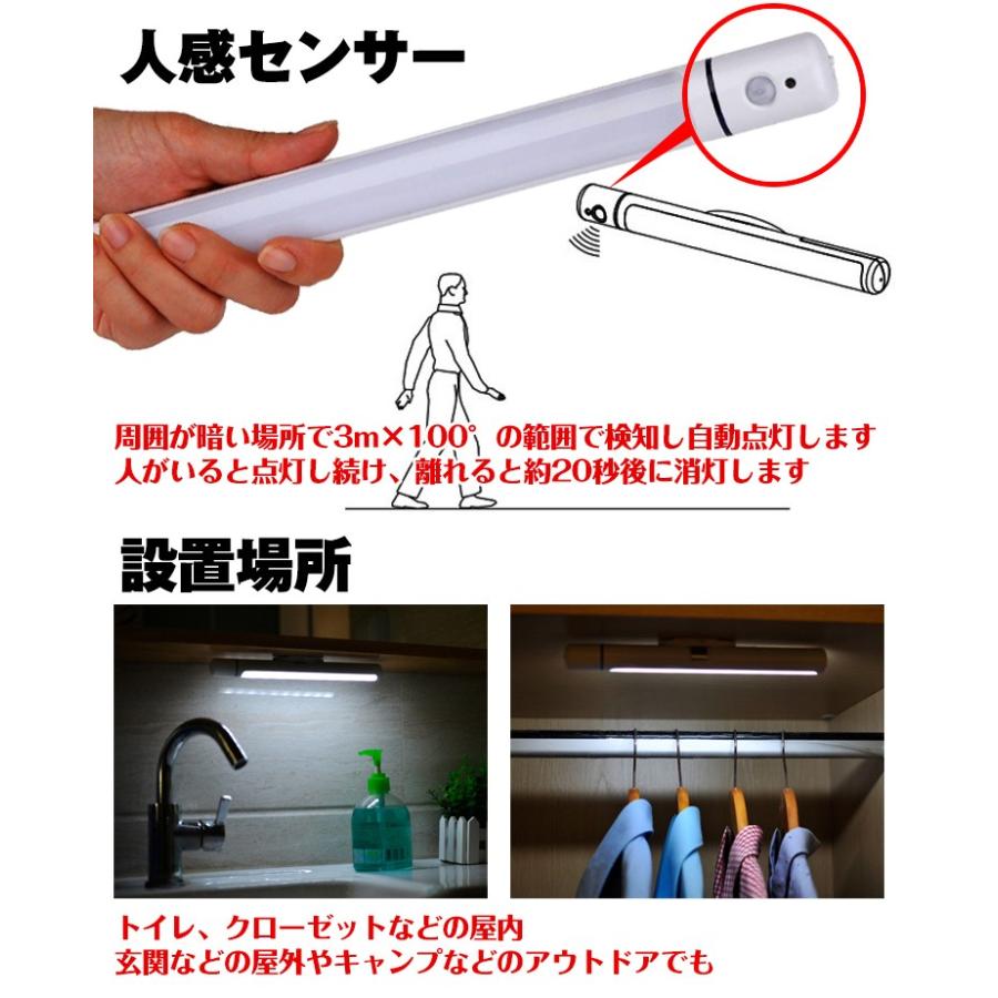 センサーライト 屋外 Led 屋内 人感 懐中電灯 乾電池式 配線工事不要 室内灯 階段 ロッカー クローゼット 玄関 自動点灯 夜間 アウトドア 防災 Sl033 Sl033 Lucky9 通販 Yahoo ショッピング