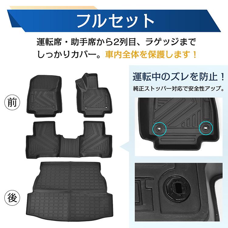 車用 フロア ラゲッジ フルセット マット トヨタ RAV4 XA 50系 専用 5