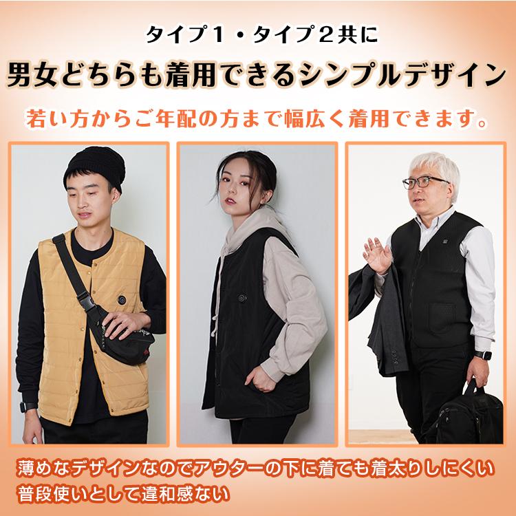 電熱ベスト ヒーターベスト 加熱 電熱ジャケット 冬 発熱 秋 冬用