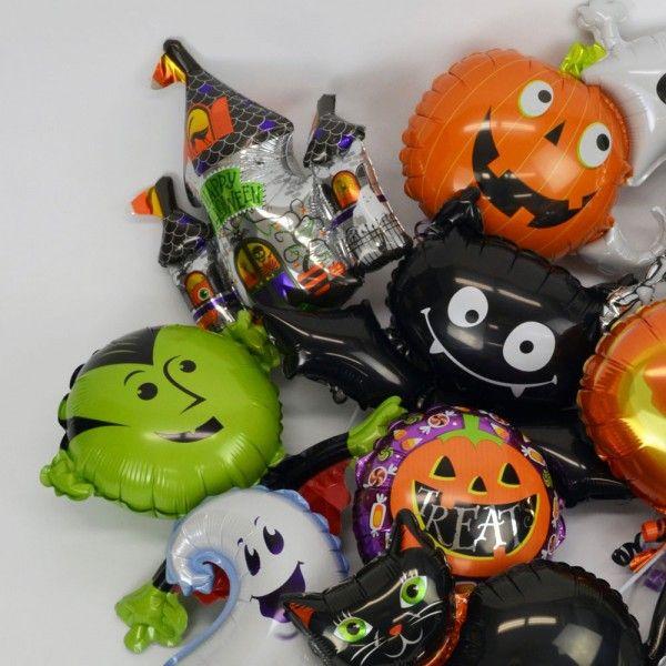 ハロウィンスティックバルーン6本アソート 装飾 バルーン